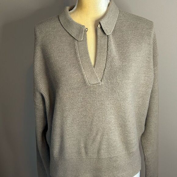 EUC Lululemon collared Merino Wool sweater(size XL) - Picture 2 of 7